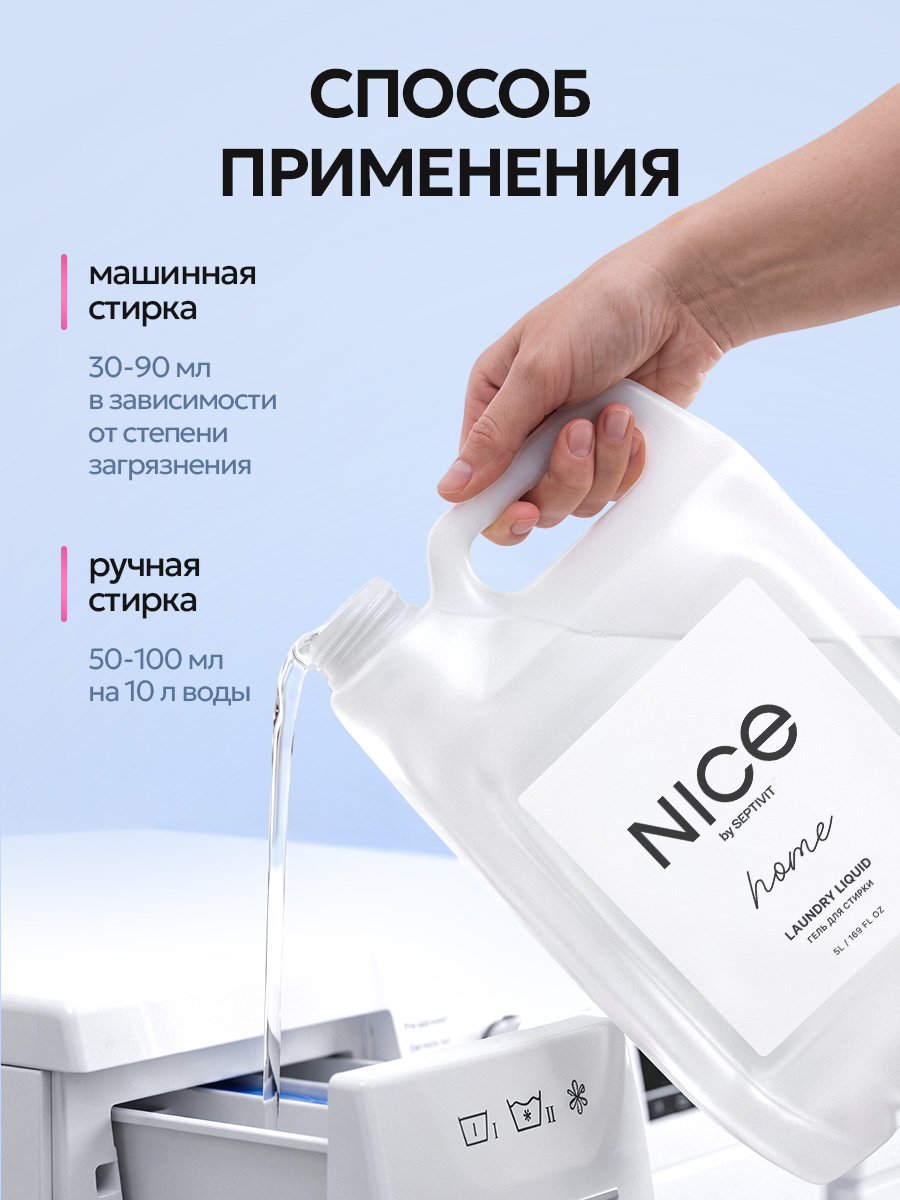 Кондиционер NICE by Septivit Cotton Flower 5 л - фото 7
