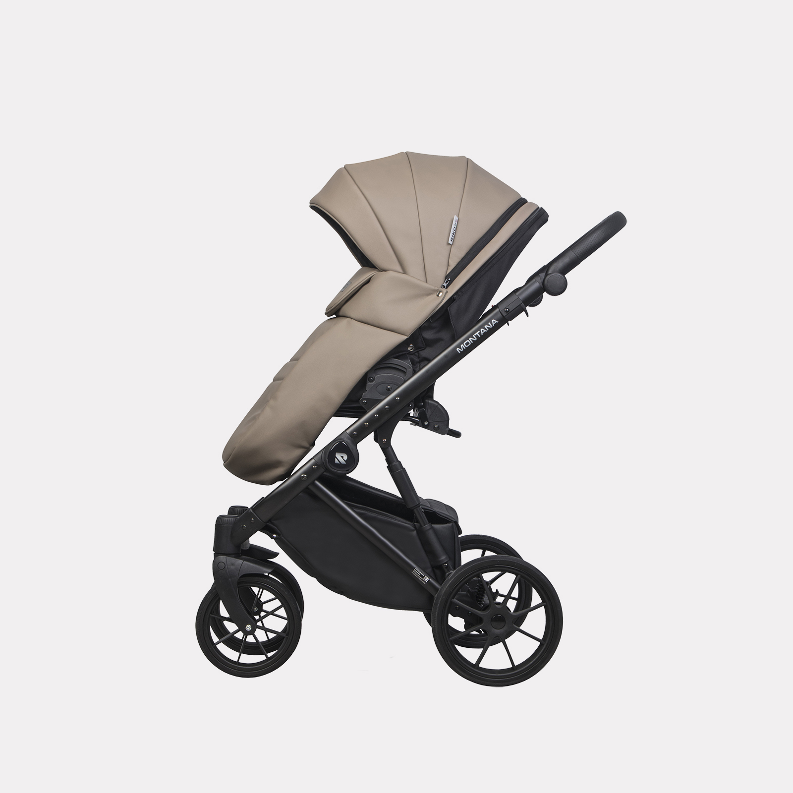 Коляска 3в1 Riko Basic Montana Ecco бежевый - фото 8