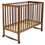Детская кроватка Babyton прямоугольная, без маятника (орех)