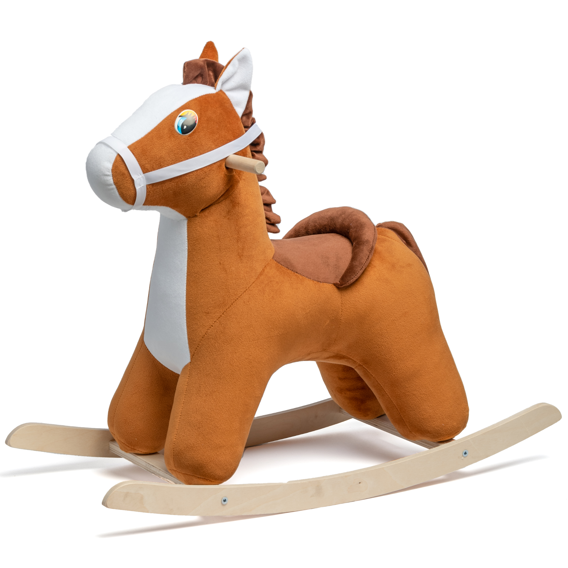 Качалка Нижегородская игрушка Лошадь коричневая См-828 лошадка коричневый - фото 1