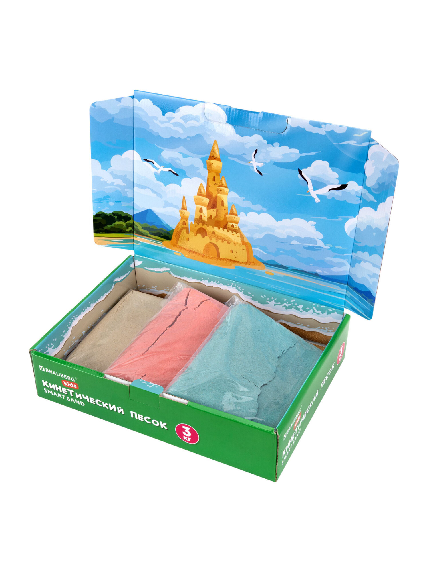 Кинетический песок Brauberg 3 кг - фото 10