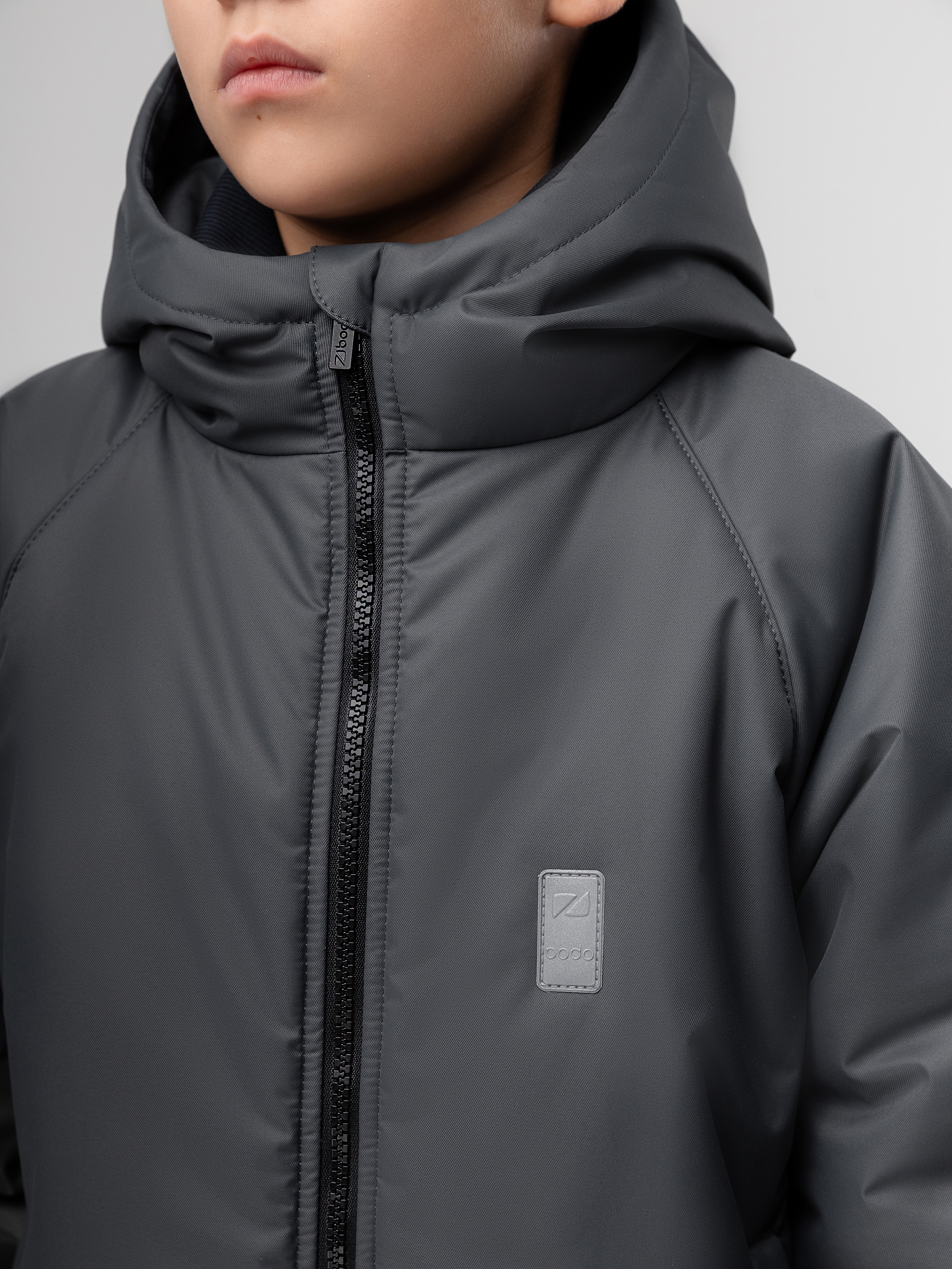 Пальто Bodo 49-10U_темно-серый - фото 10