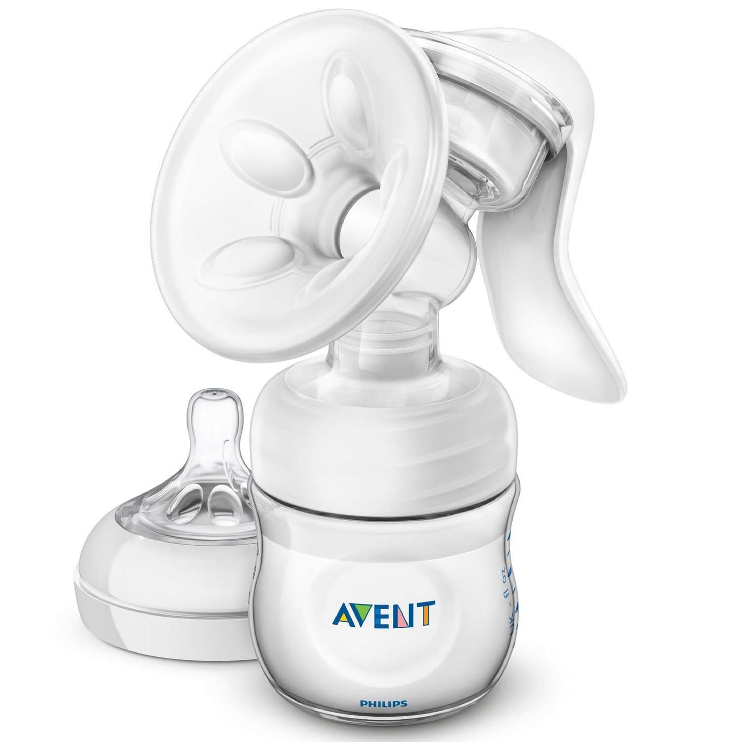 Ручной молокоотсос с бутылочкой Philips Avent Natural SCF330/20 - фото 1