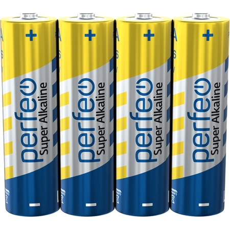 Батарейки Perfeo Super Alkaline щелочные АА 4 штуки