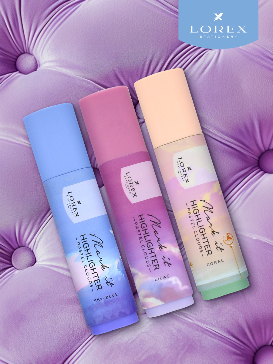 Текстовыделители Lorex Stationery 3 цв. - фото 1