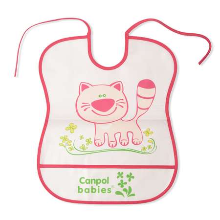 Нагрудник Canpol Babies пластик в ассортименте