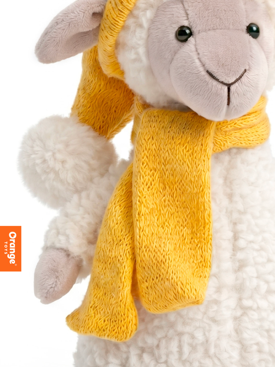 Мягкая игрушка Orange Toys Овечка Ники в жёлтой шапочке - фото 2