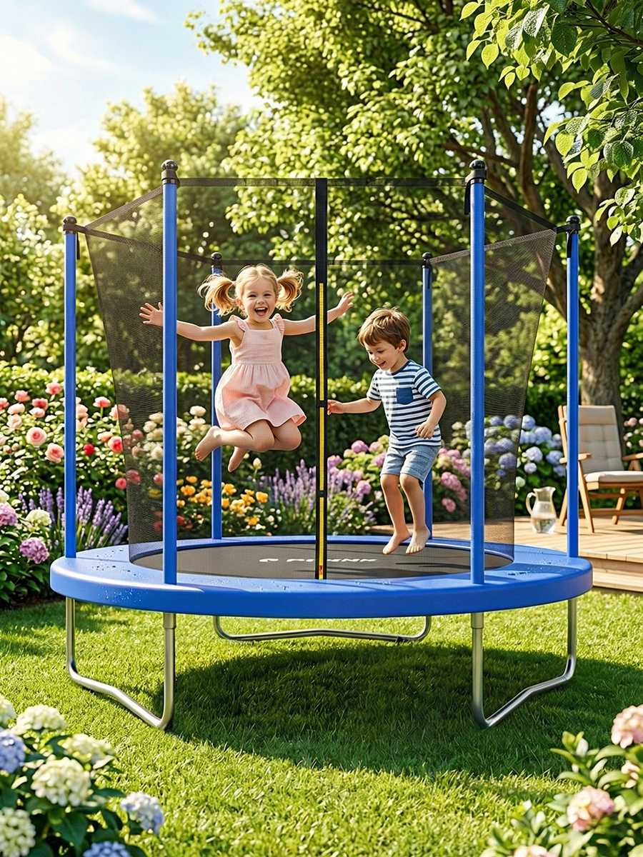 Батут уличный Plank SKY 8ft internal 244см с внутренней сеткой - фото 6