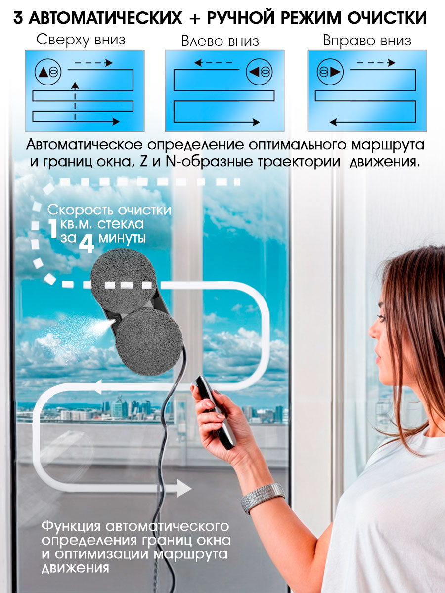Робот-мойщик окон ENDEVER Skyclean-101 - фото 6