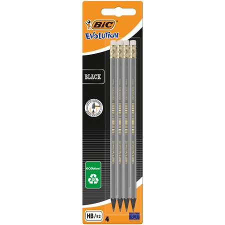 Карандаши чернографитные BIC 4 шт.