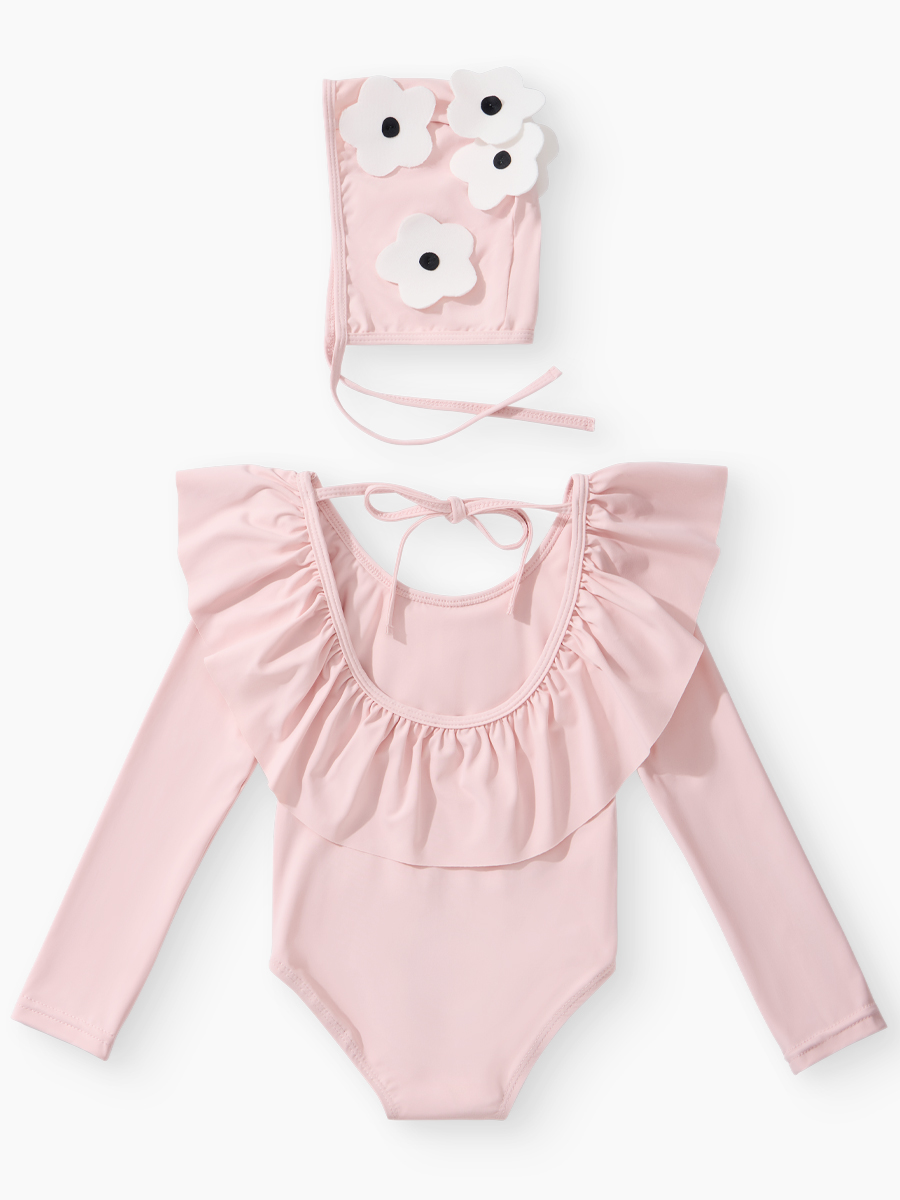 Купальник и шапочка Happy Baby 50714-0_light pink - фото 2