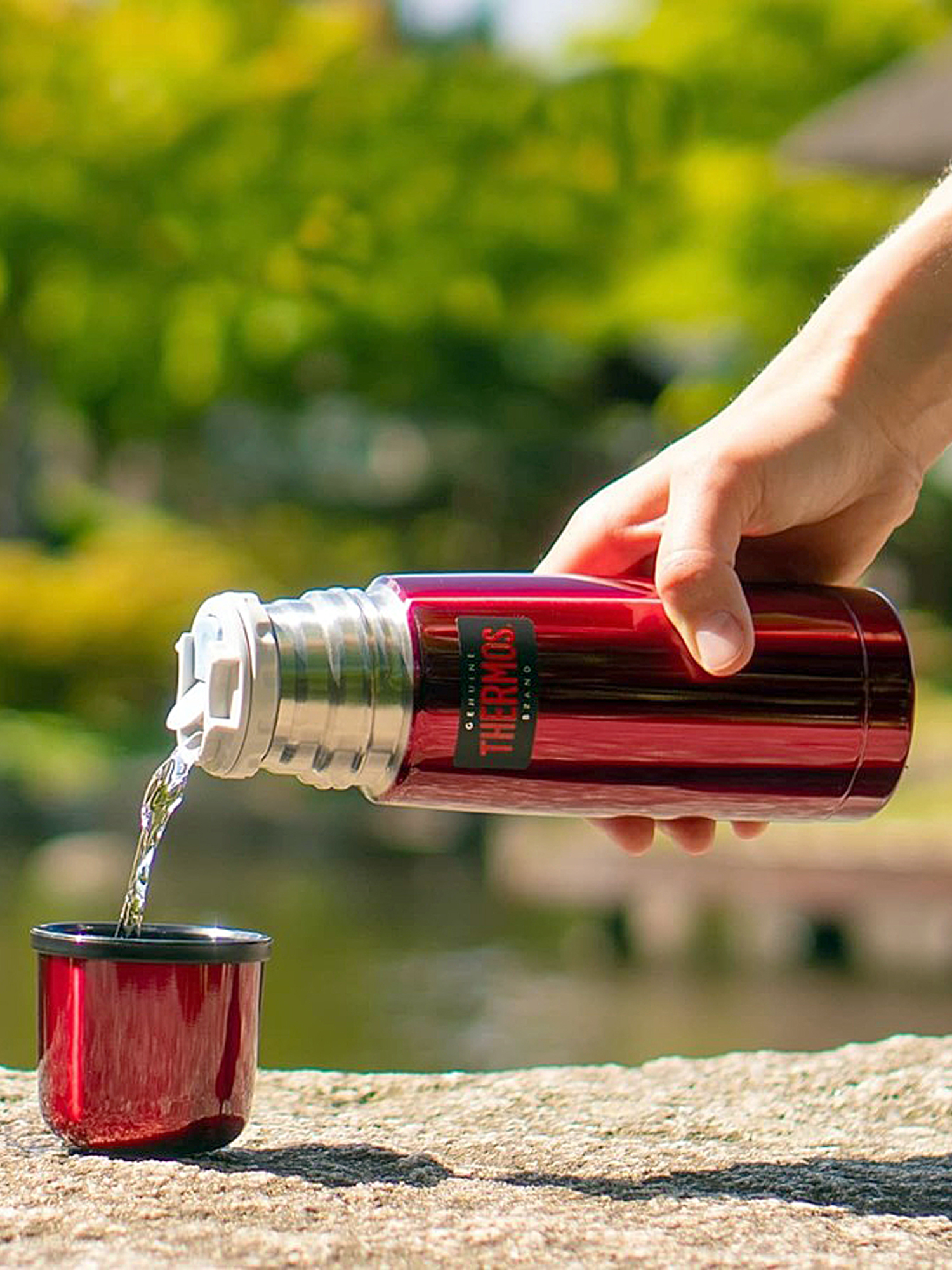 Термос для чая кофе 500 мл THERMOS FBB-500 красный – нержавеющая сталь герметичный тепло/холод 12/24 часа - фото 12