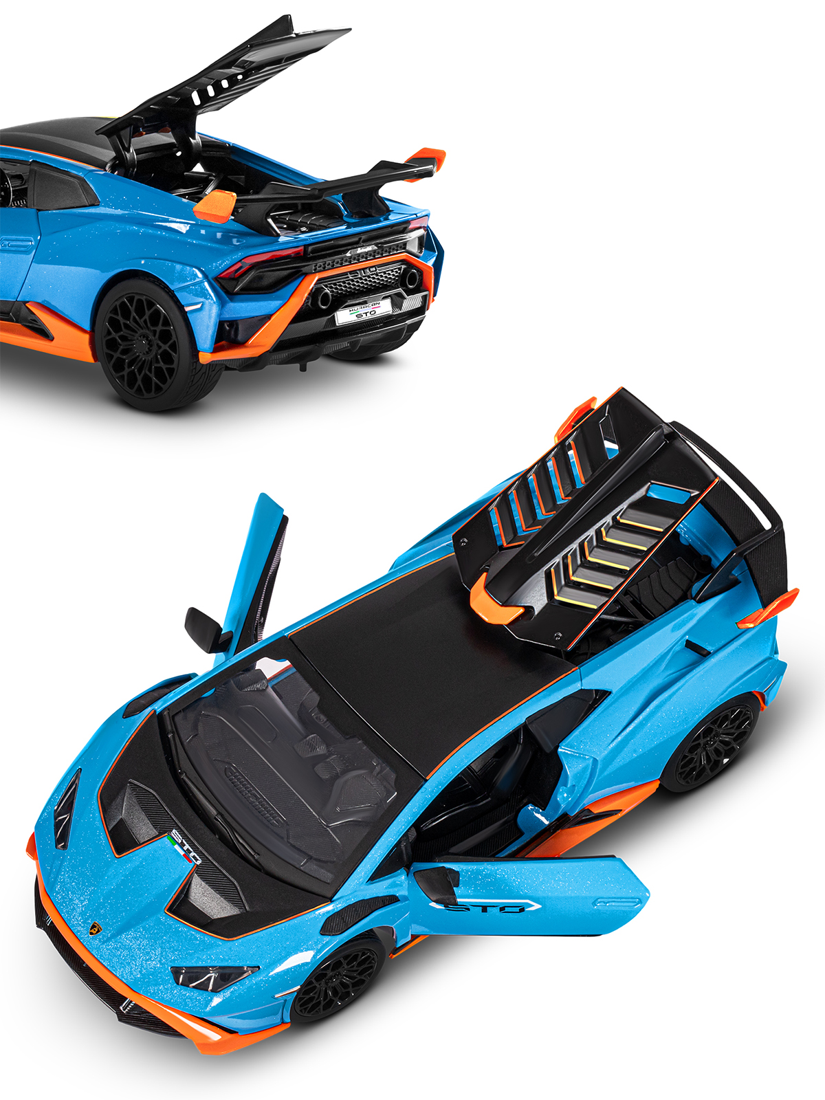Автомобиль АВТОпанорама Lamborghini Huracan STO 1:32 JB1251663 - фото 15