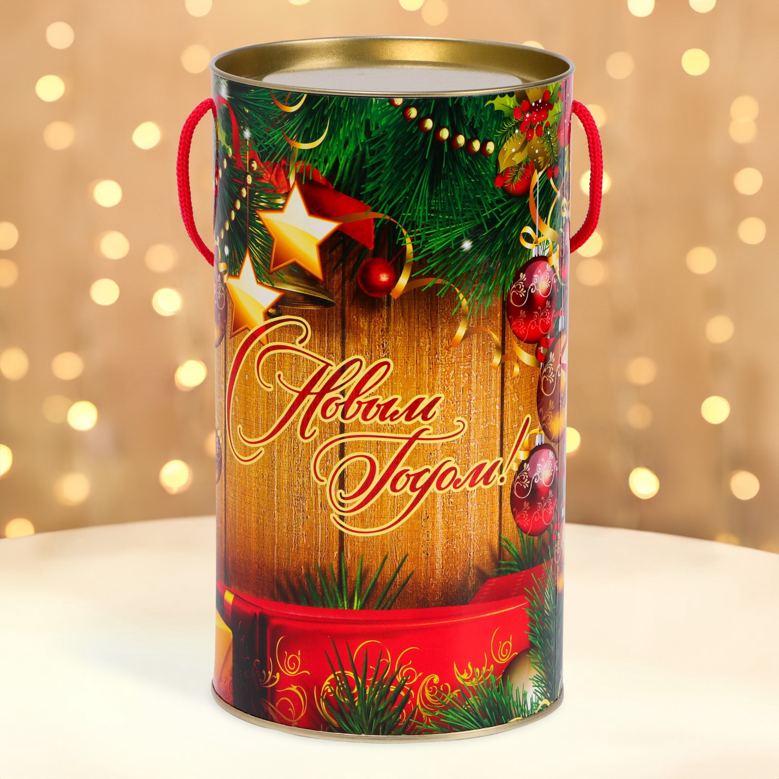 Подарочная коробка Sima-Land тубус «Подарки», 120 х 220 мм - фото 2