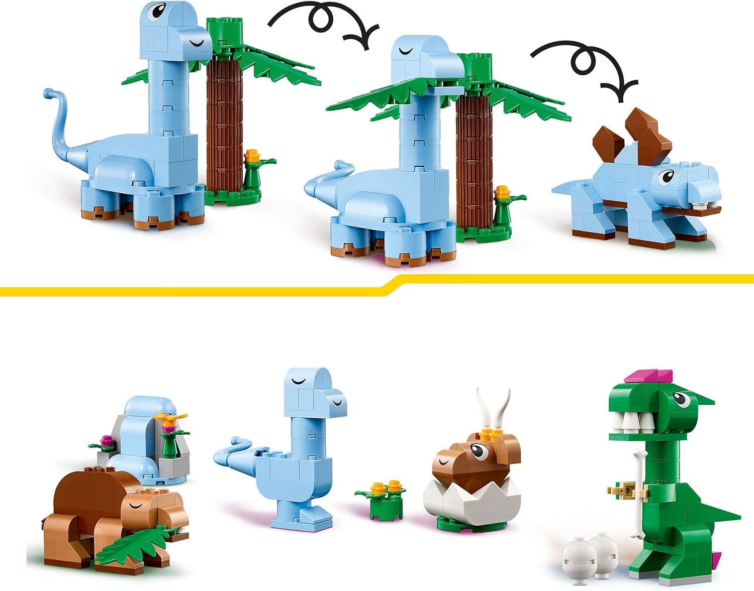 Конструктор LEGO Classic Творческие динозавры блочный - фото 3