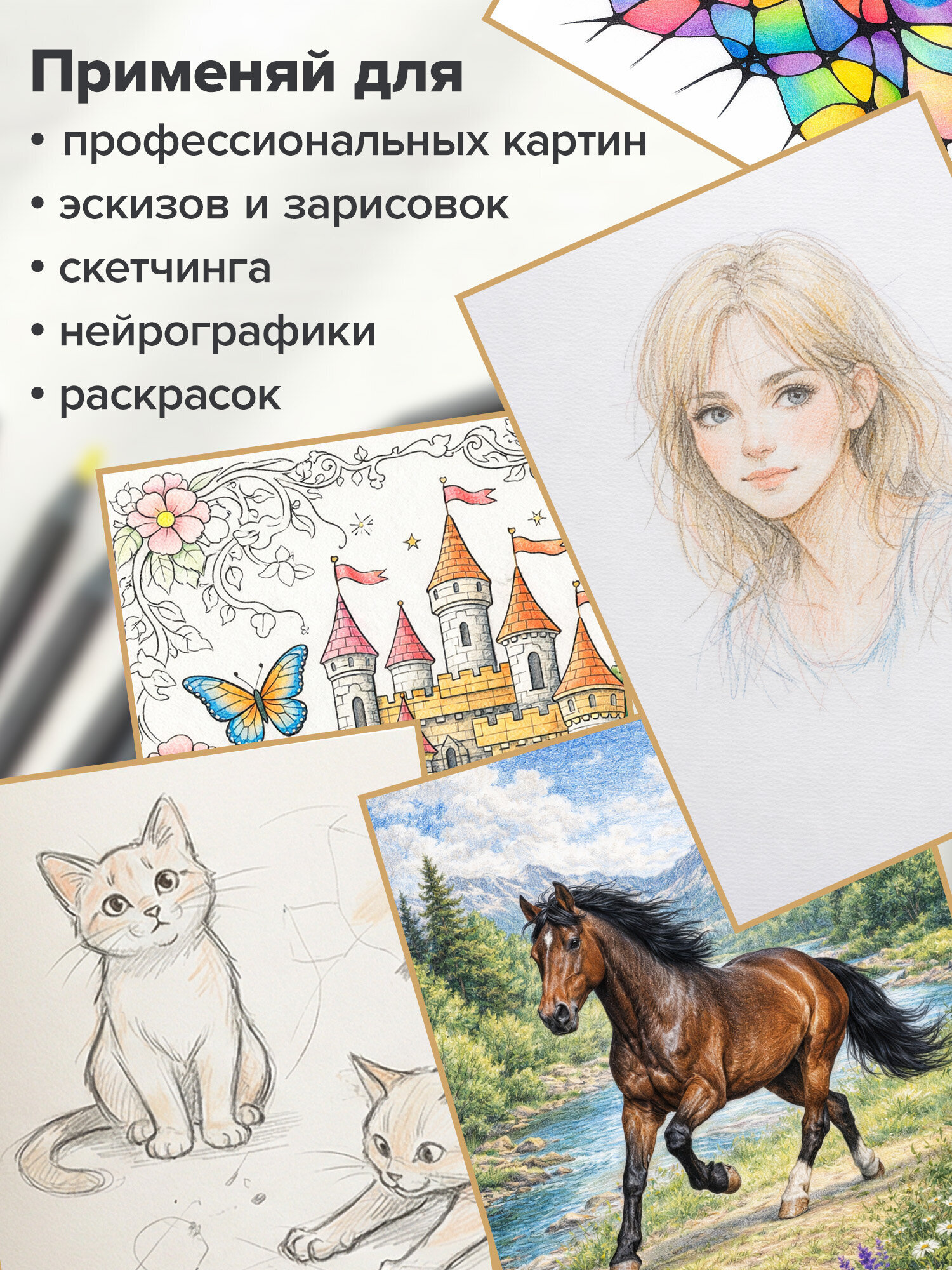 Карандаши цветные Brauberg 24 шт. - фото 9