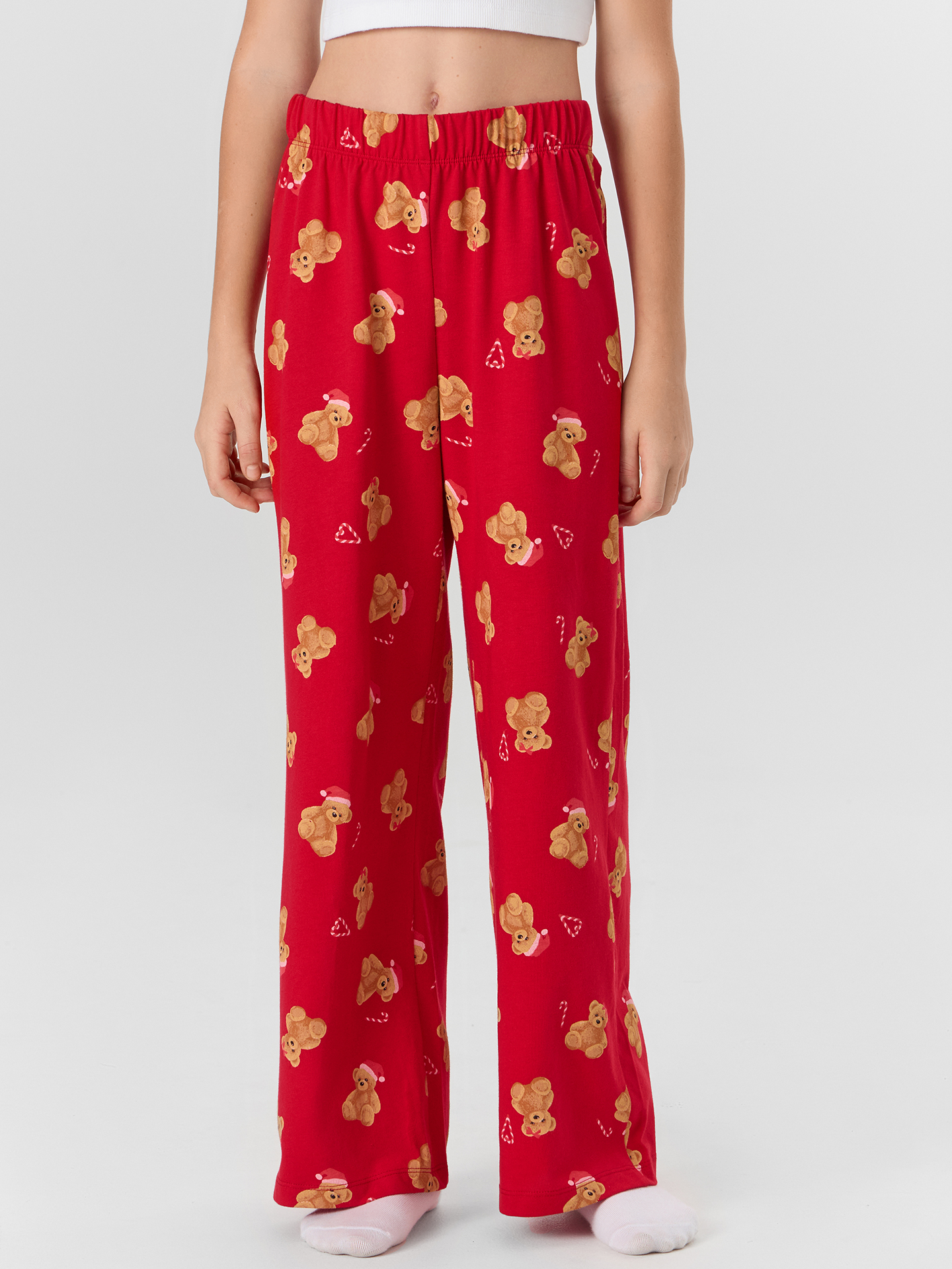 Брюки Mark Formelle (Марк Формэль) 587001/НГ медвежата на красном - фото 1