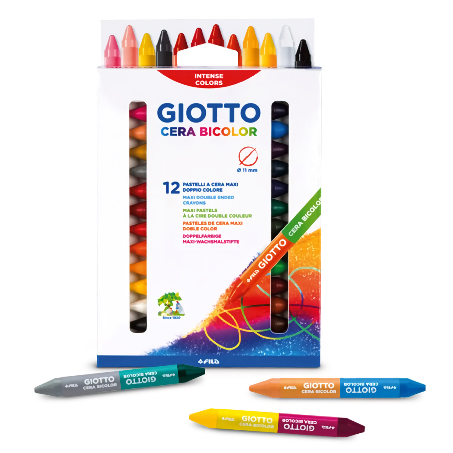 Восковые мелки GIOTTO 12 шт. - фото 2