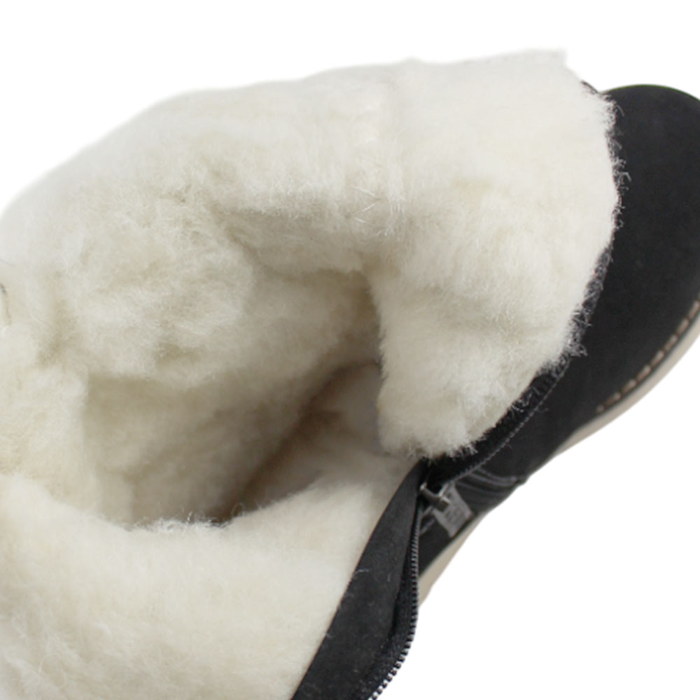 Сапоги Europen 558168/05-05-СВ EUROPEN Сапоги зимние для девочки,черный нубук - фото 4