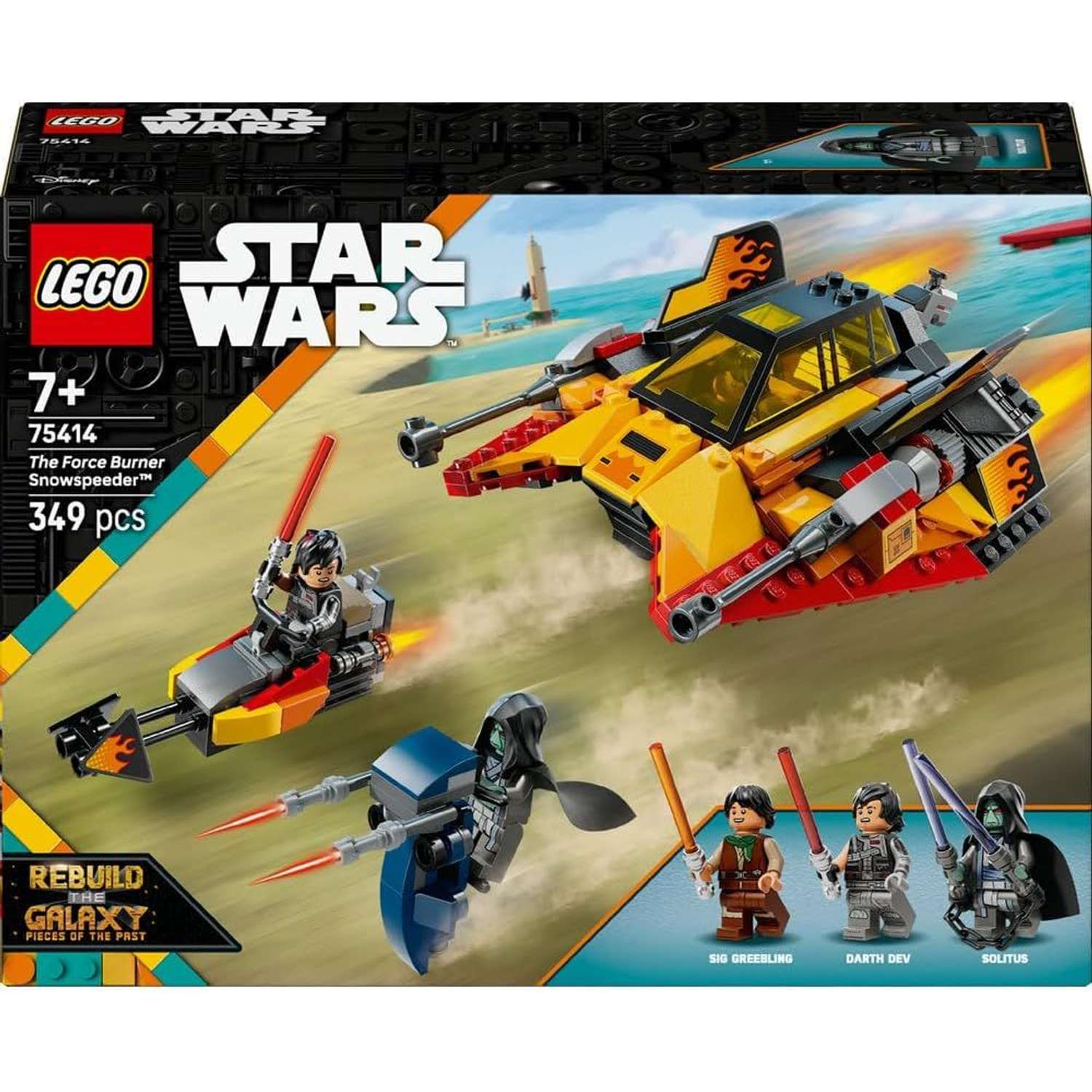 Конструктор LEGO Star Wars The Force Burner Snowspeeder 349 дет. - фото 5