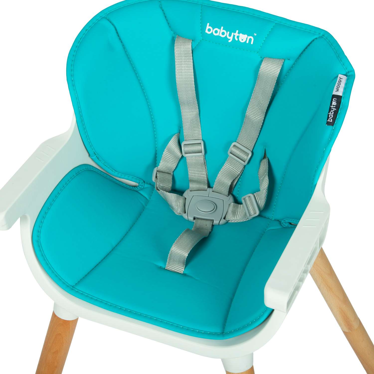 Стульчик для кормления Babyton Woody Turquoise трансформер - фото 10