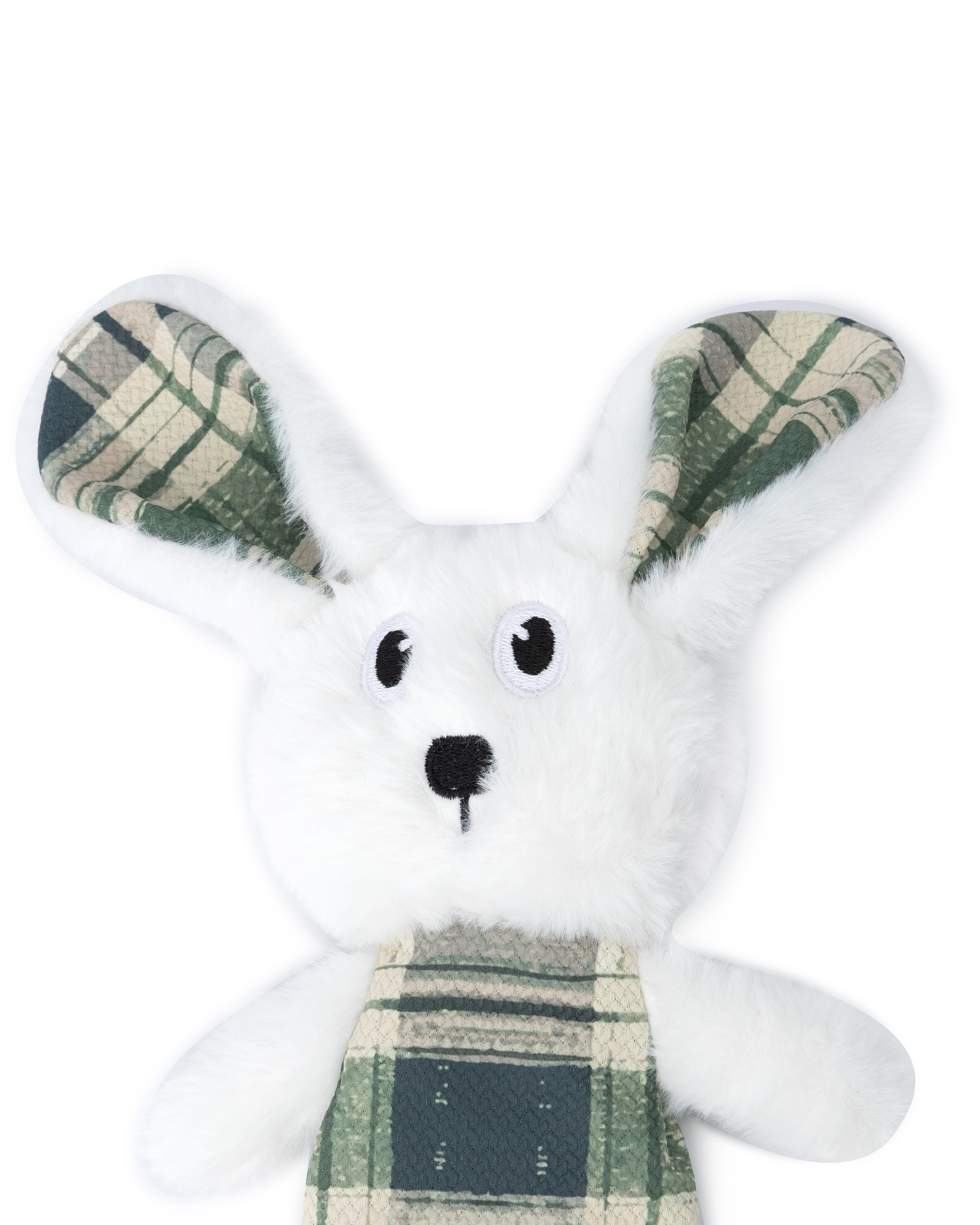 Игрушка для собак Barbaks Кролик Коля мягкая пищит шуршит 42*19см - фото 3