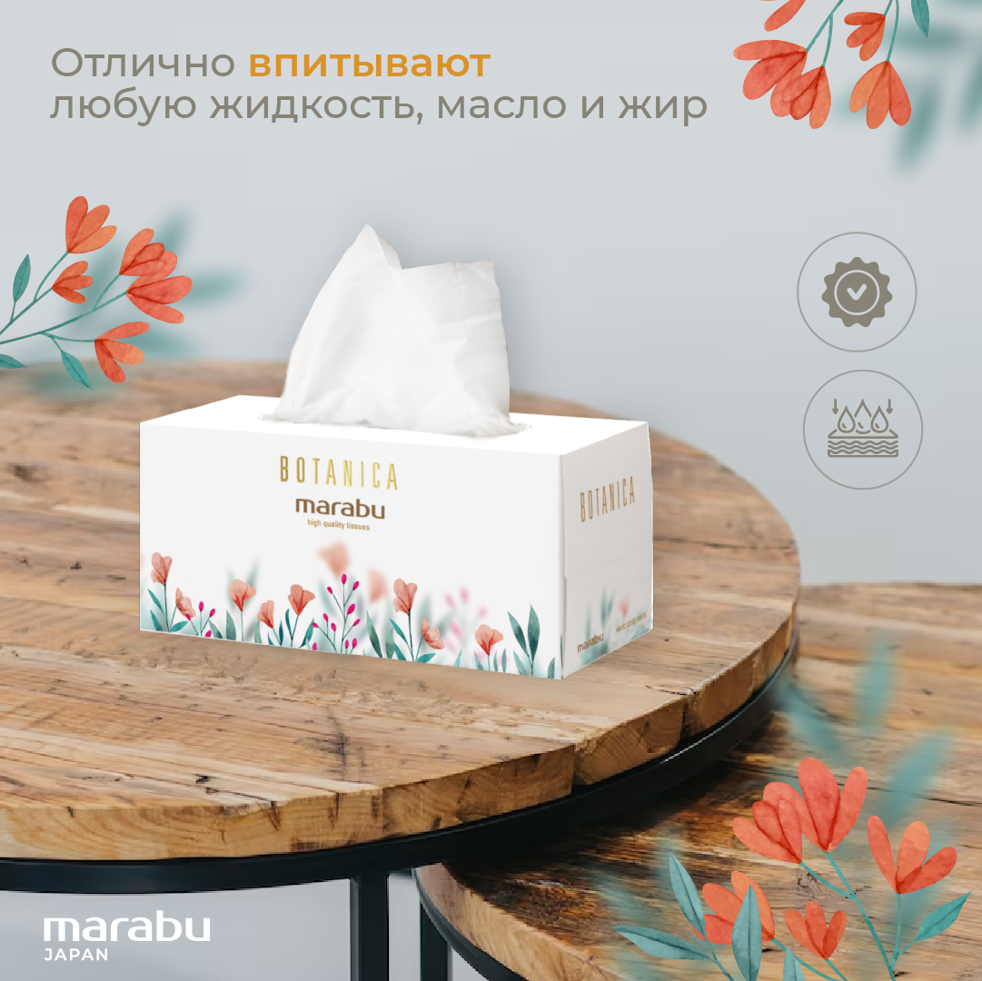 Бумажные салфетки MARABU Premium 3 упак. 220 шт. - фото 2