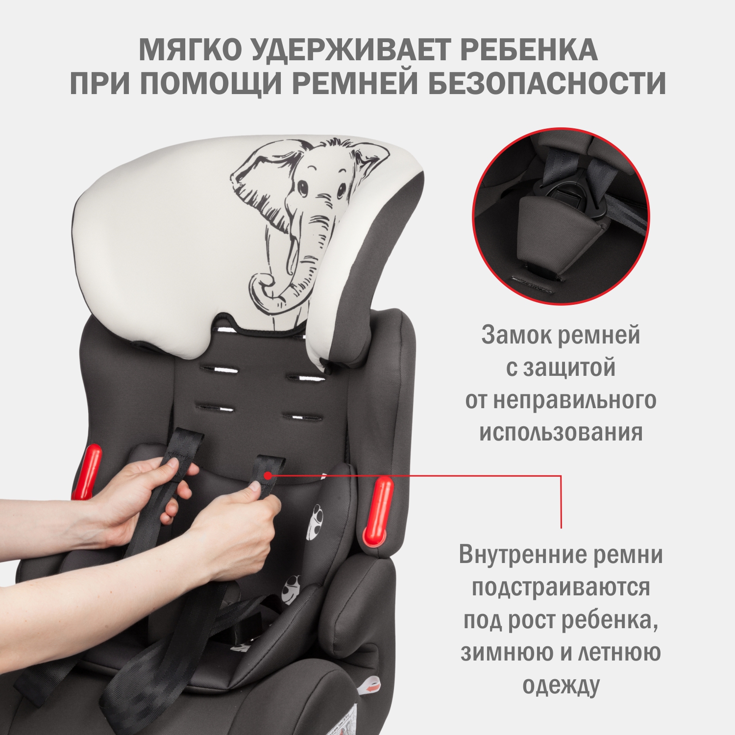 Автокресло SIGER Космо 1/2/3 (9-36 кг) - фото 2