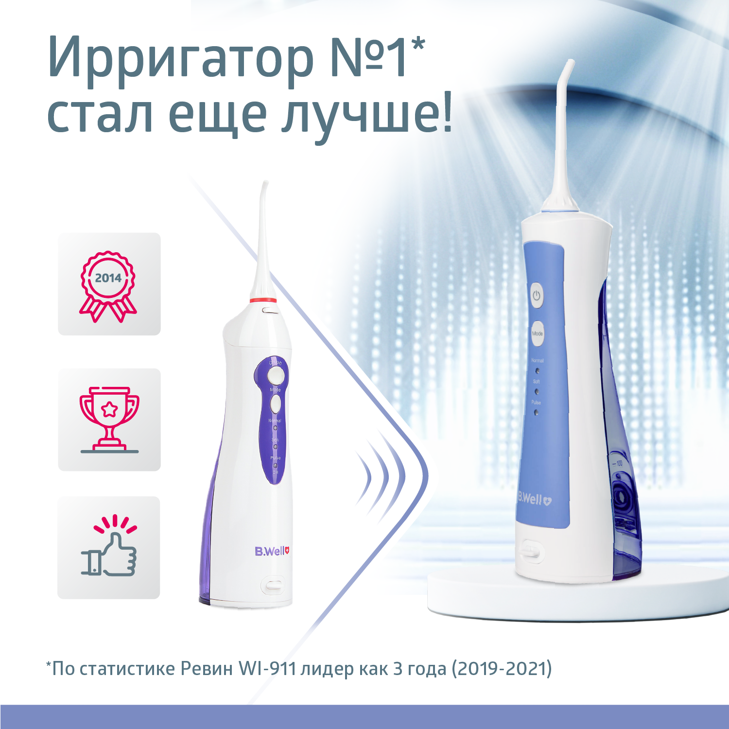Ирригатор B.Well моноструйный 3 реж. - фото 2