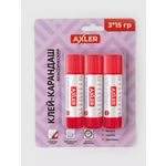 Клей-карандаш AXLER 15 г 3 шт.