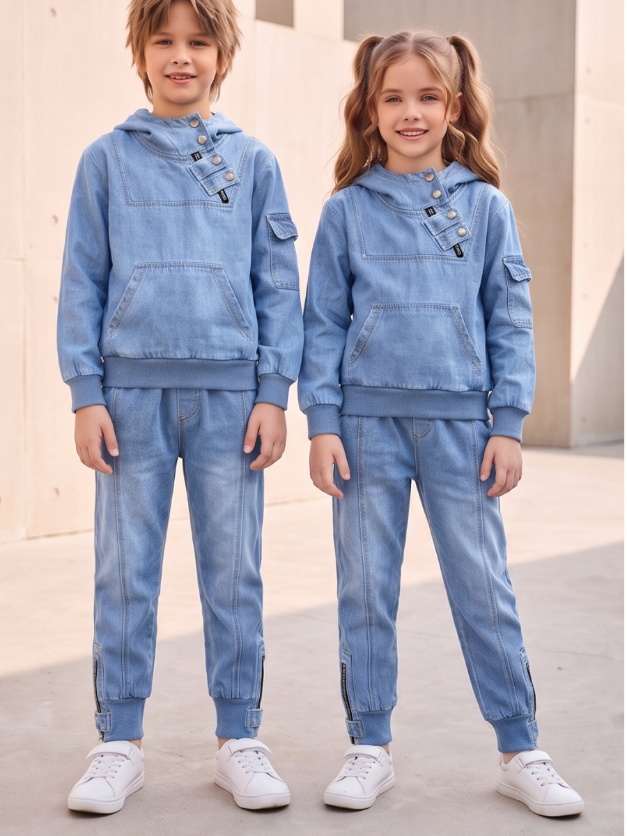 Костюм Artcher kids КостюмДжинс0001Голубой - фото 10