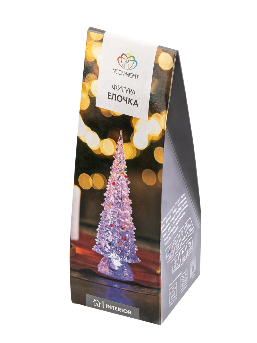 Светодиодная декоративная фигурка-ночник NEON-NIGHT Елочка 25 см 513-024 - фото 11