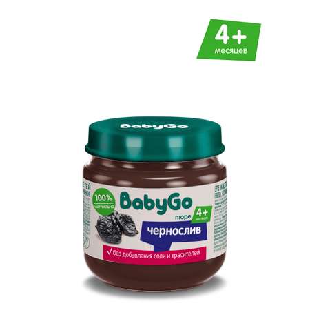 Пюре BabyGo чернослив с 4 мес 80 г