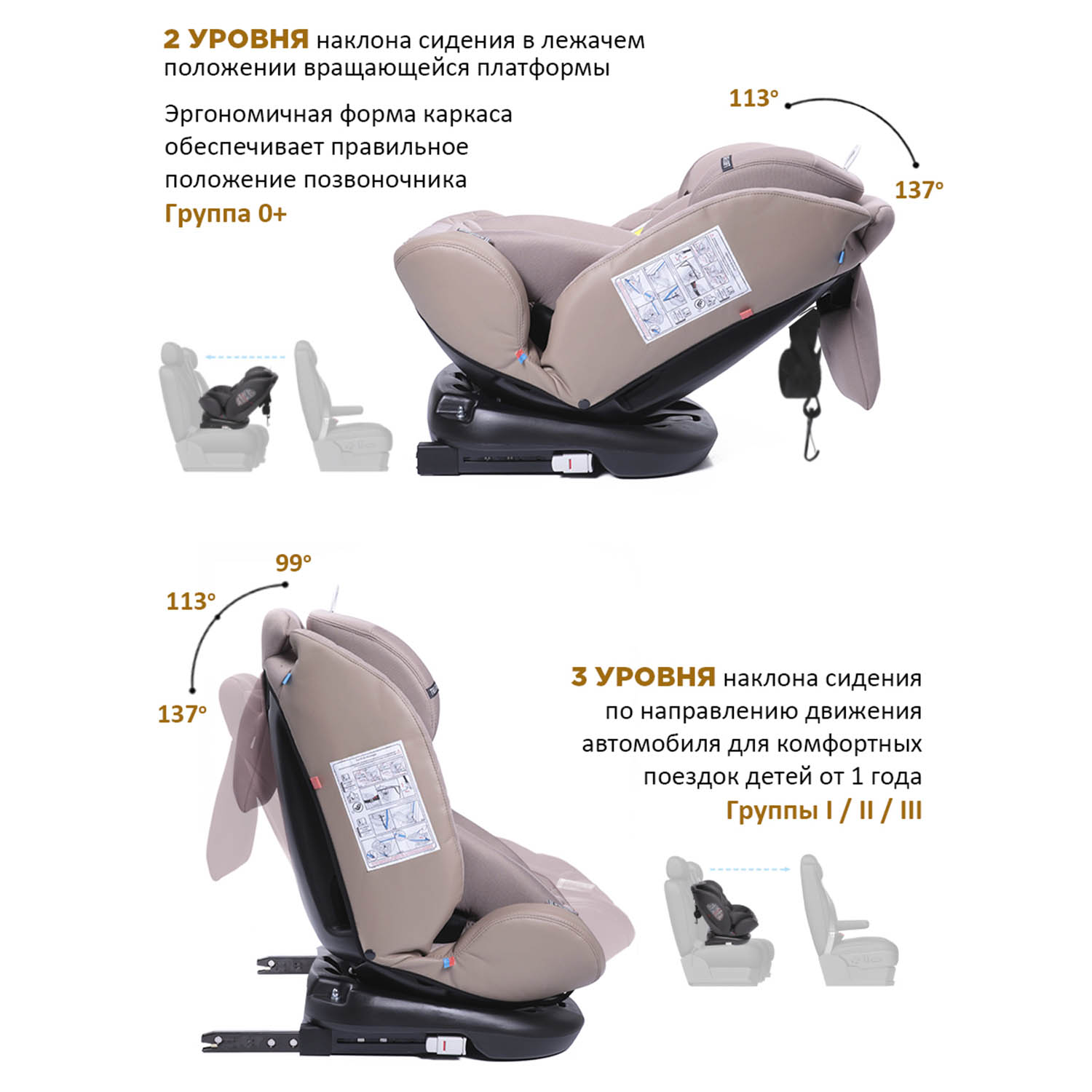 Автокресло BabyCare Shelter Isofix 0+/1/2/3 (0-36 кг) - фото 6