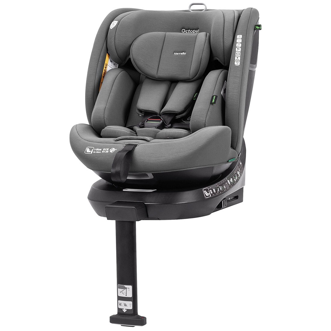 Автокресло Carrello Octopus K83 Isofix 0+/1/2/3 (0-36 кг) серый - фото 1