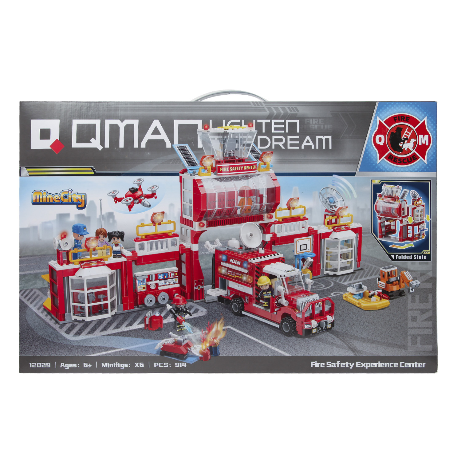 Конструктор QMAN Центр пожарной безопасности 914 дет. - фото 4