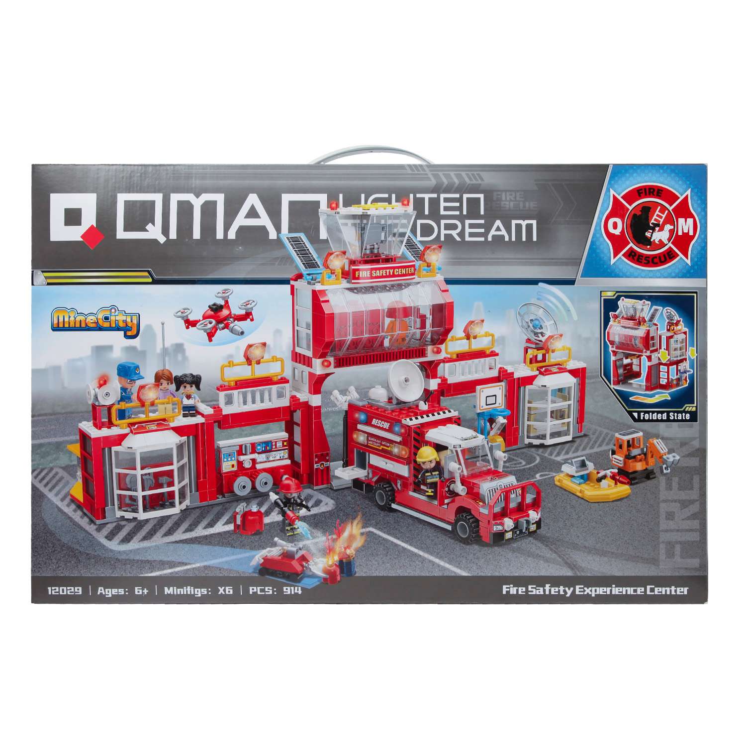 Конструктор QMAN Центр пожарной безопасности 914 дет. - фото 4