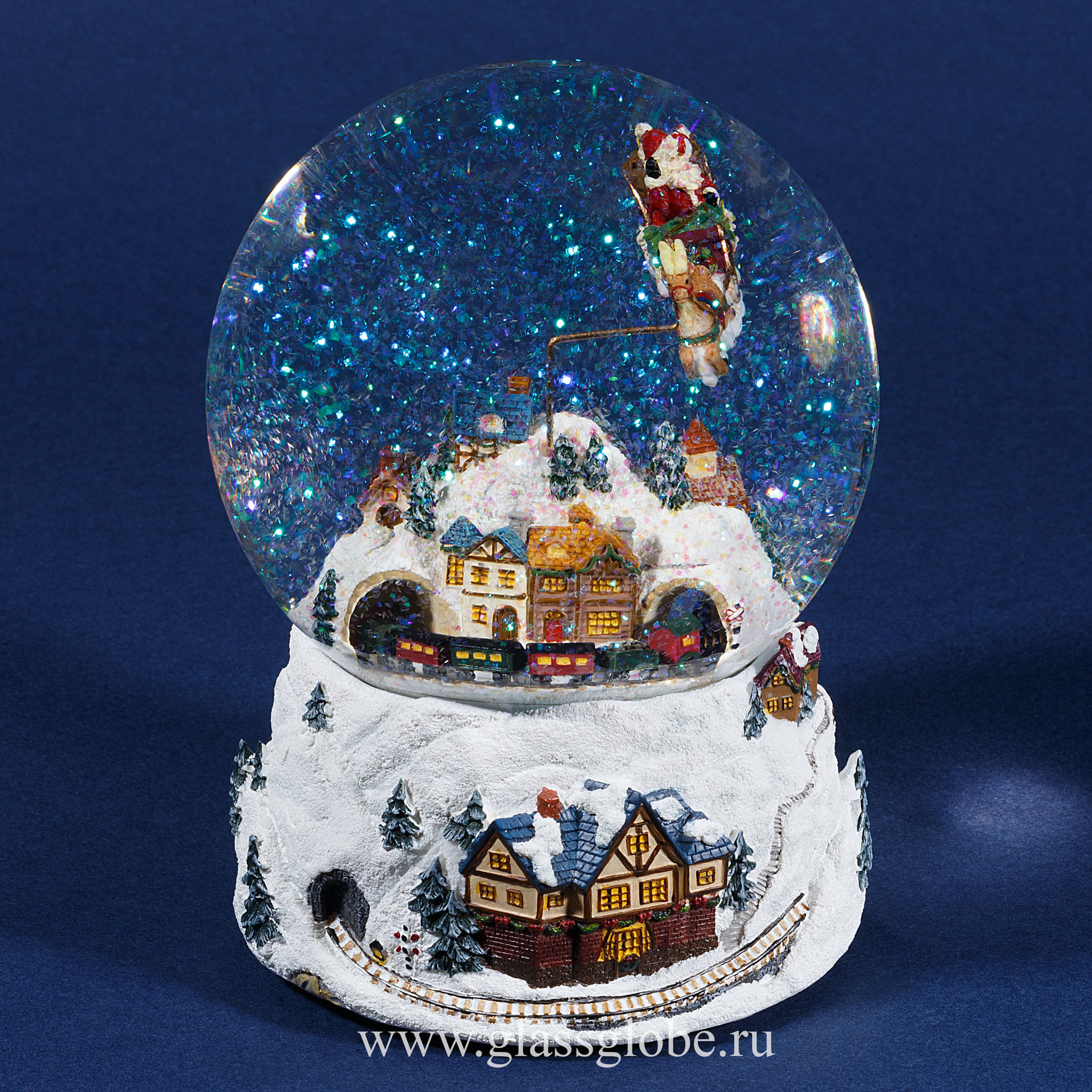 Стеклянный снежный шар Glassglobe Сочельник - фото 1