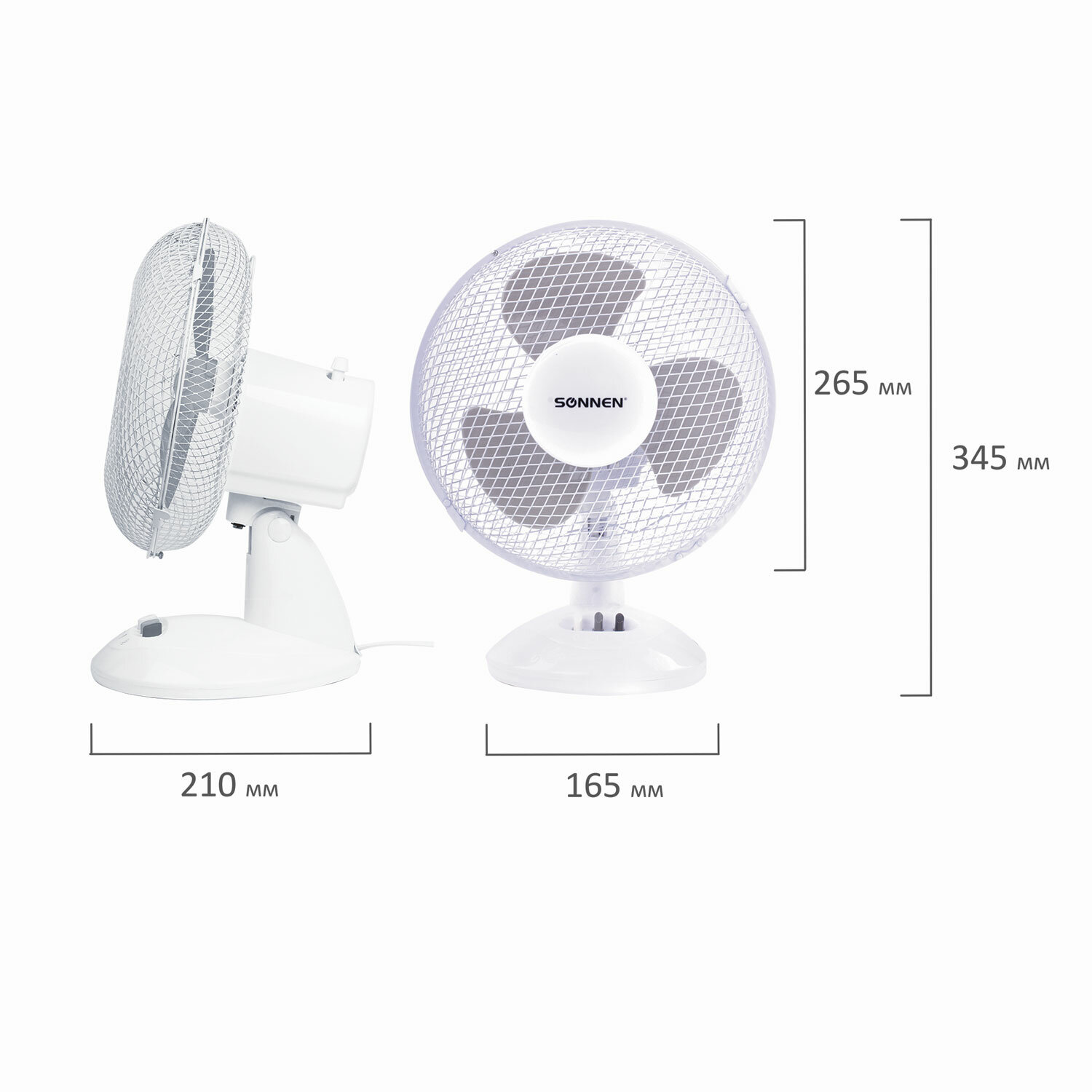 Вентилятор настольный Sonnen - фото 9