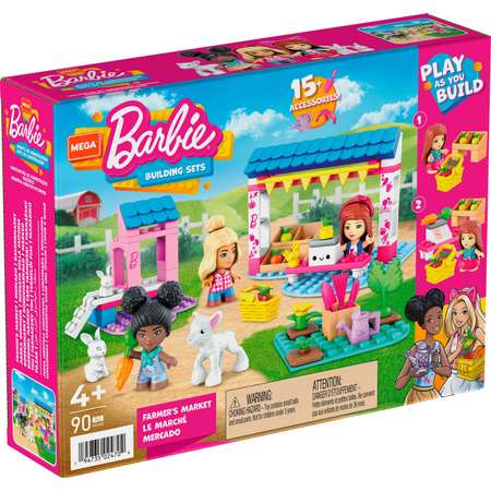 Конструктор Mega Construx Barbie Фермерский рынок блочный