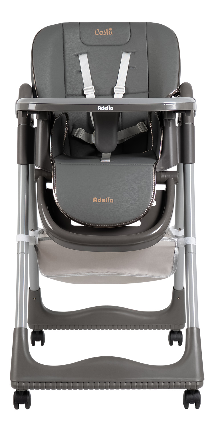 Стульчик для кормления Costa Adelia серый - фото 16