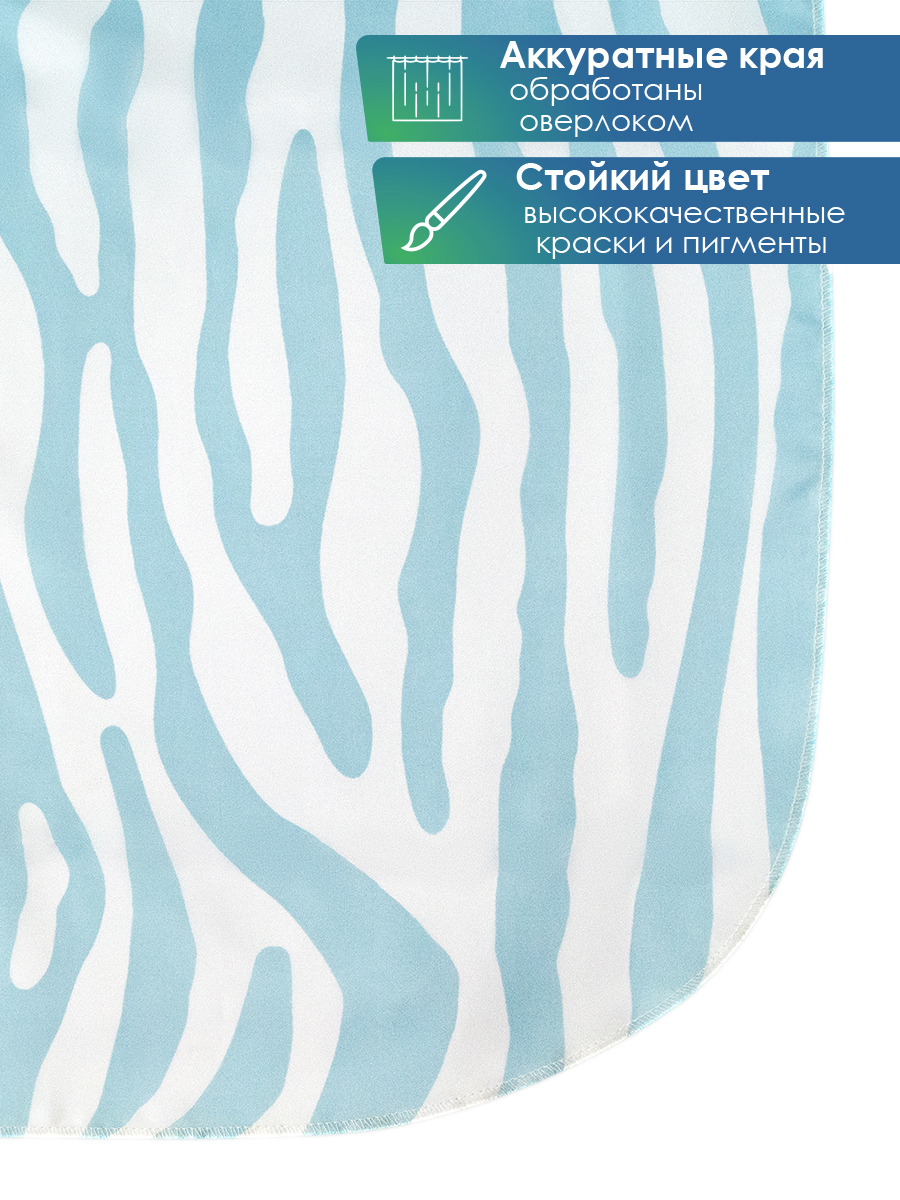 Штора для ванной комнаты и душа VILINA текстильная водоотталкивающая 180х180 см полиэстер - фото 5