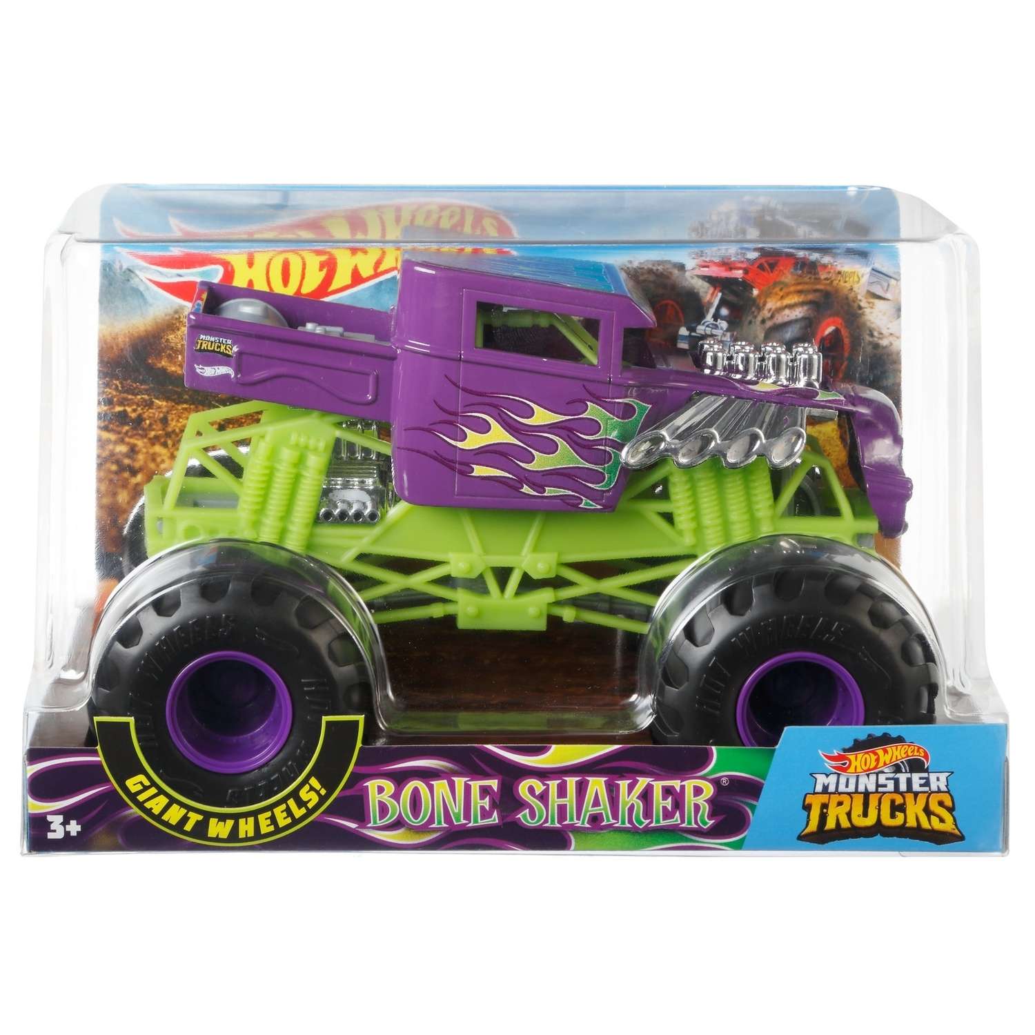 Автомобиль Hot Wheels Monster Tracks Шейкер 1:24 FYJ83 - фото 2