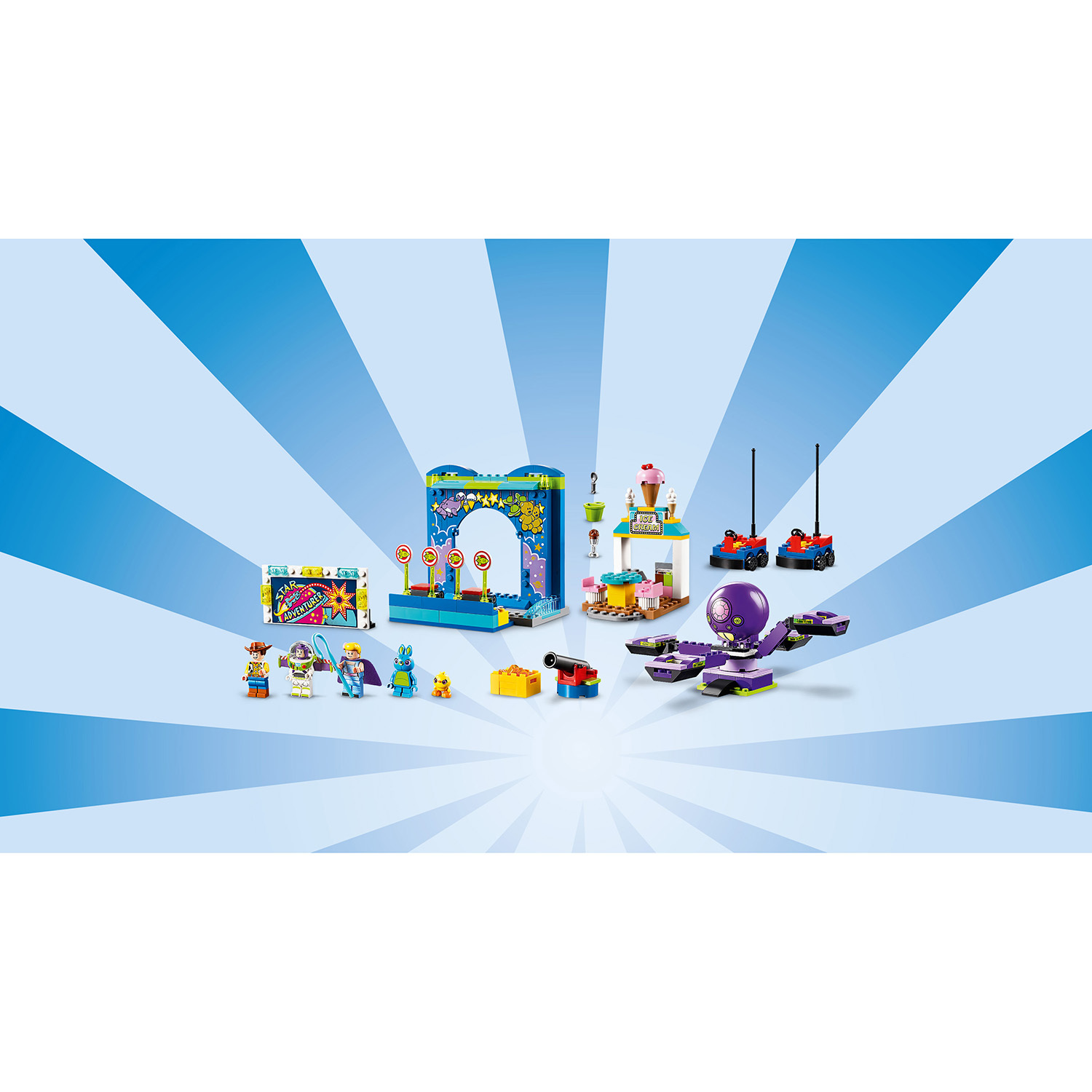 Конструктор LEGO 4+ Парк аттракционов Базза и Вуди 230 дет. - фото 9