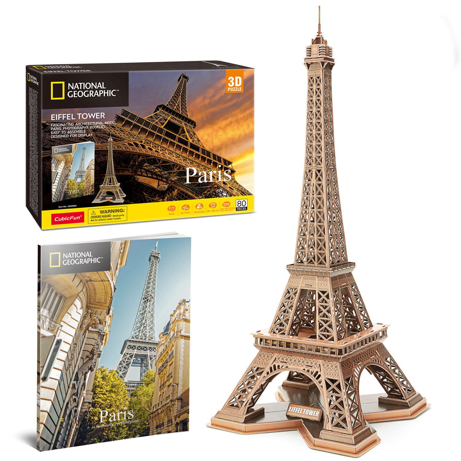 Пазл 3D CubicFun National Geographic Париж - фото 7