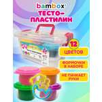 Тесто для лепки BAMBOX с формочками 12 цв.