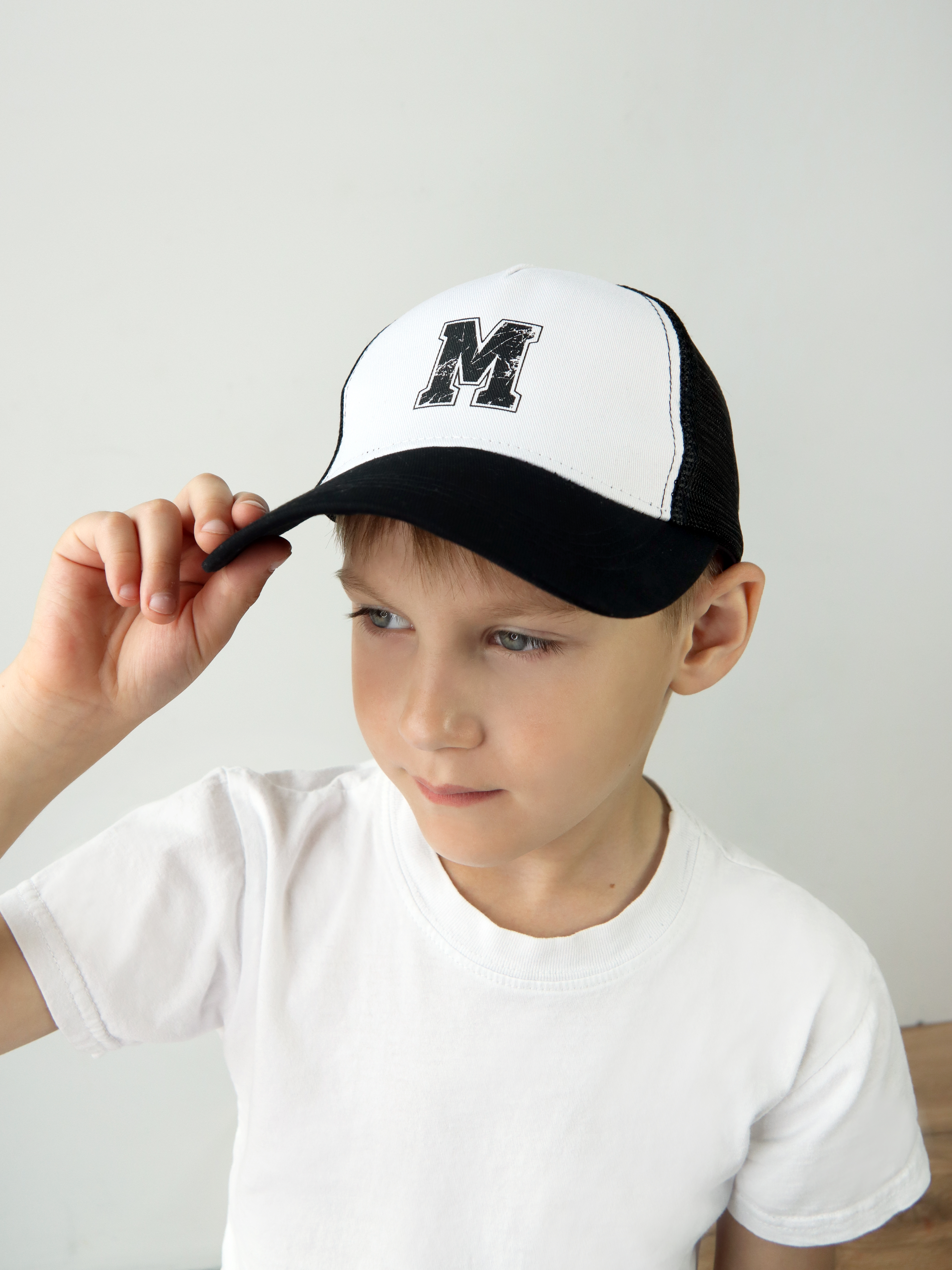 Бейсболка Чудо-Кроха A-Б-006/черно-белый - фото 8