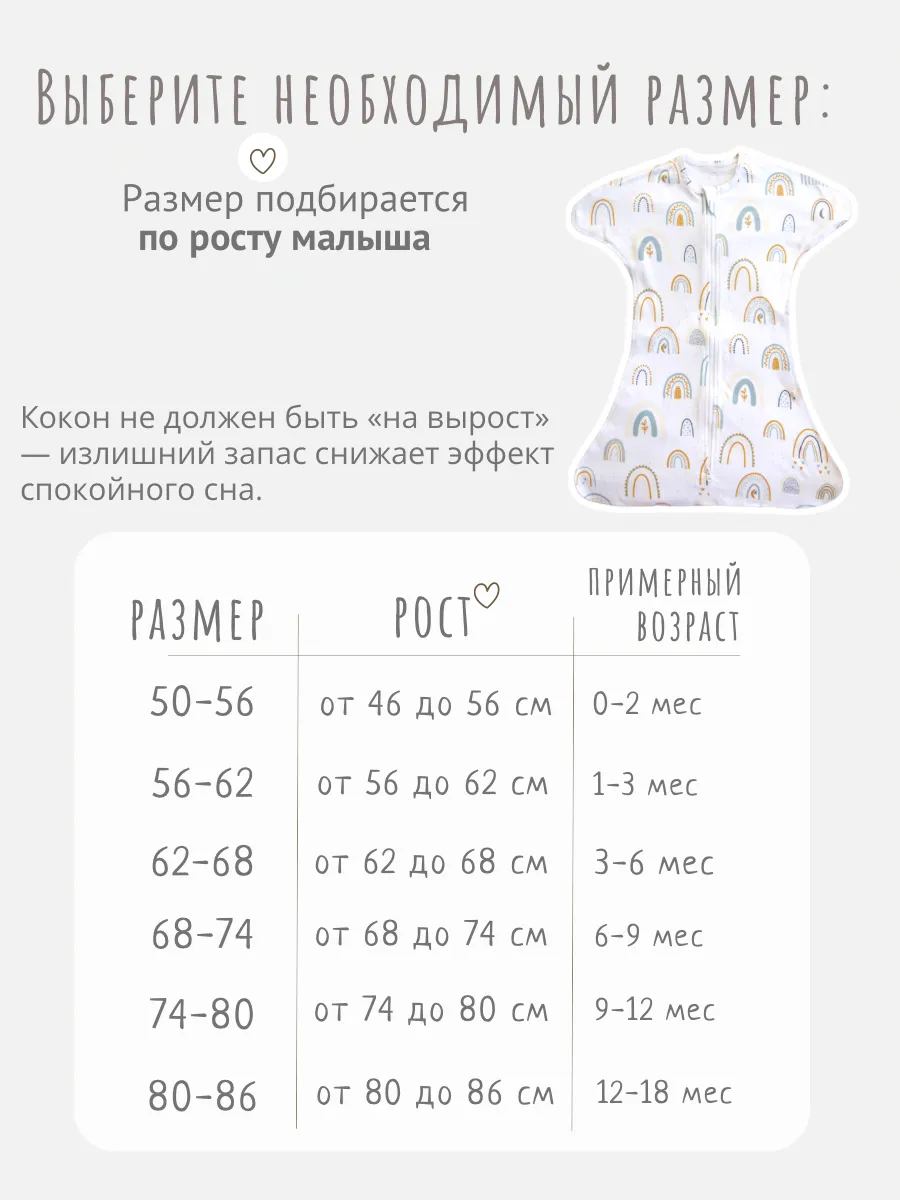 Конверт пеленальный (кокон) Твоя ИНАЯ Бохо белый - фото 3