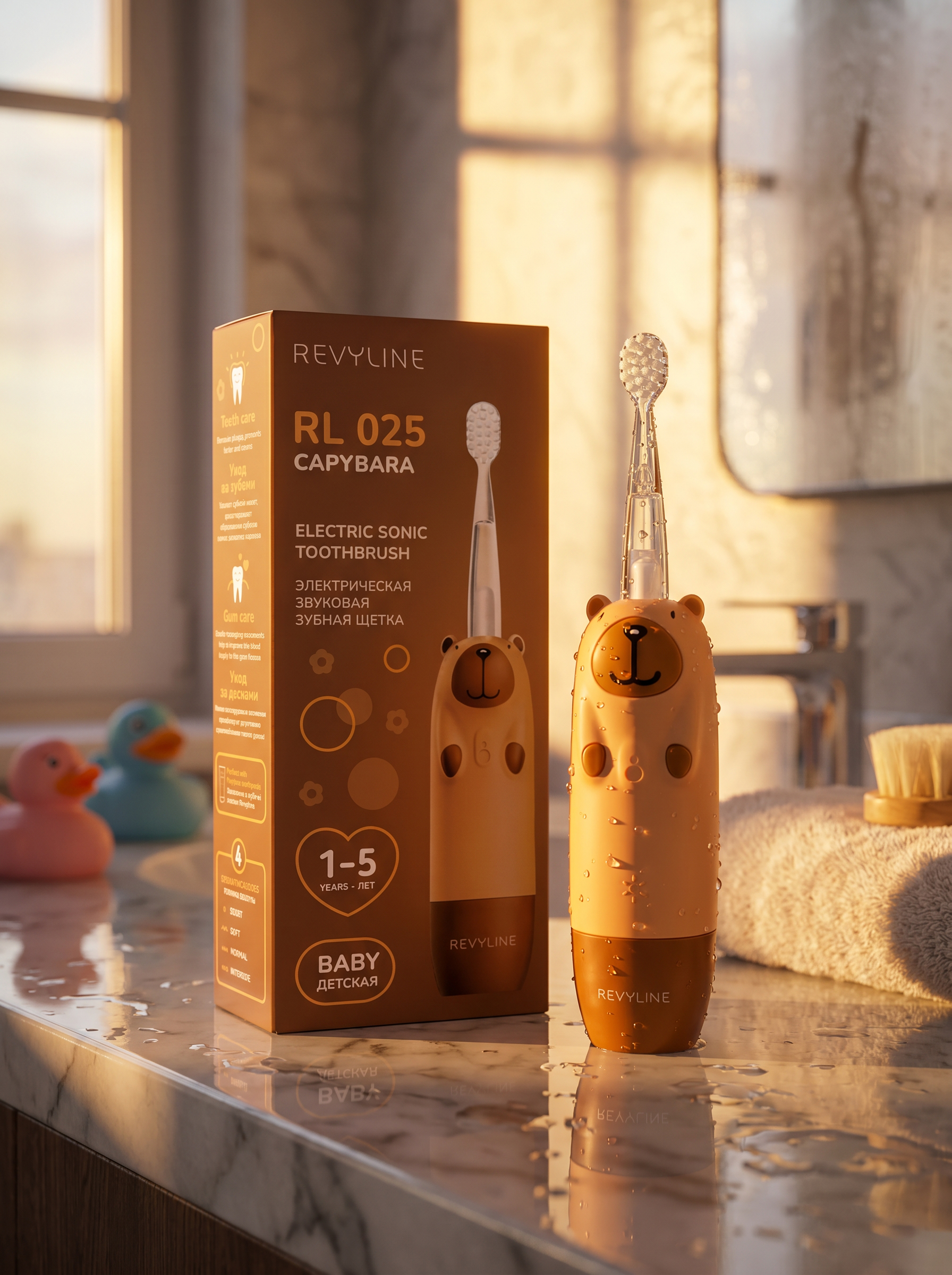 Зубная щетка электрическая Revyline Capybara от 1 года - фото 14