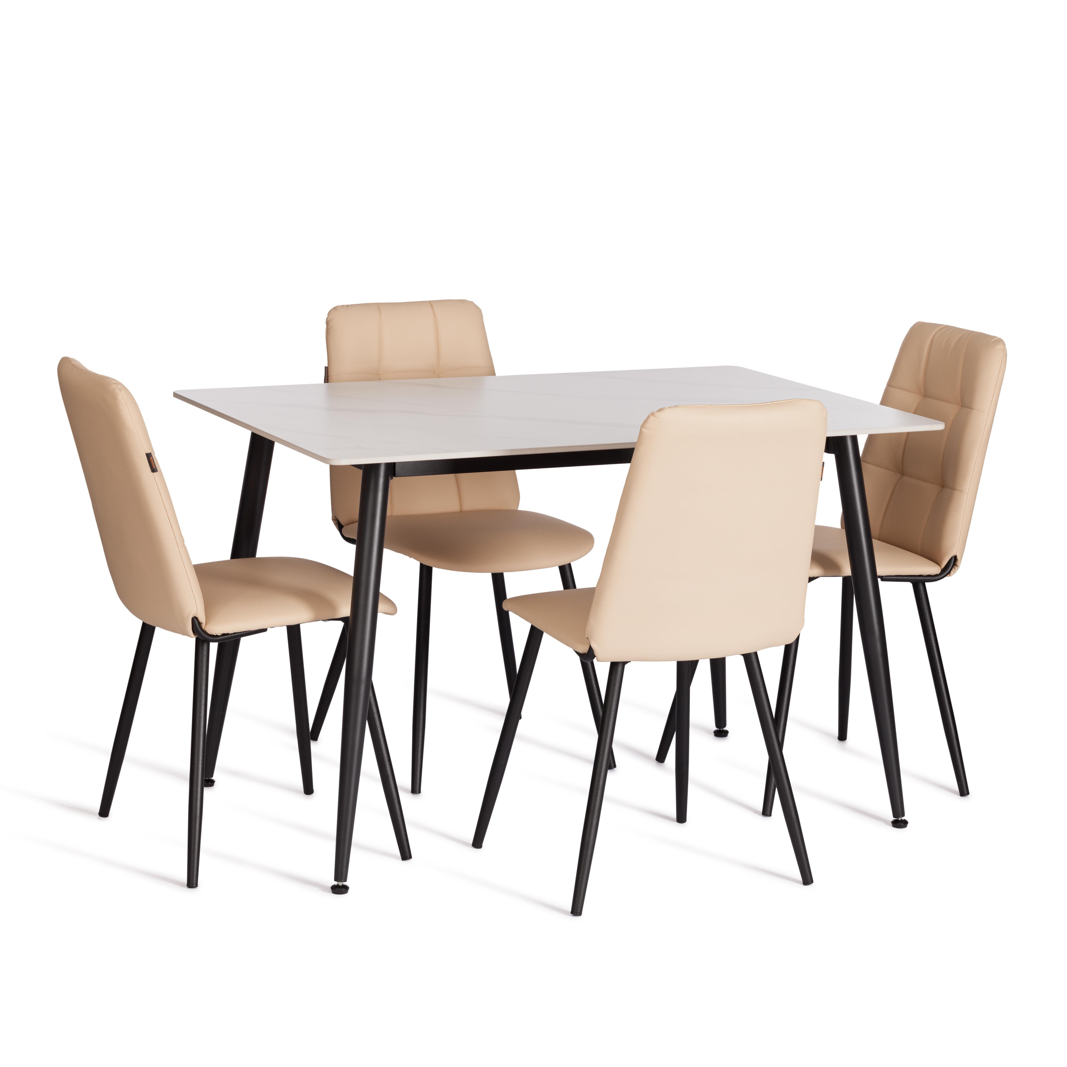 Стул TETCHAIR Asti TREND экокожа бежевый - фото 3